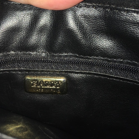 Bally Vintage Crossbody Black leather red suede - Picture 5 of 8